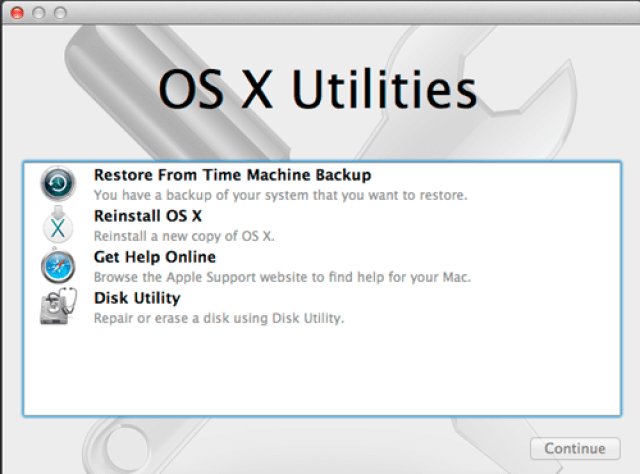 os x utilities macbook pro